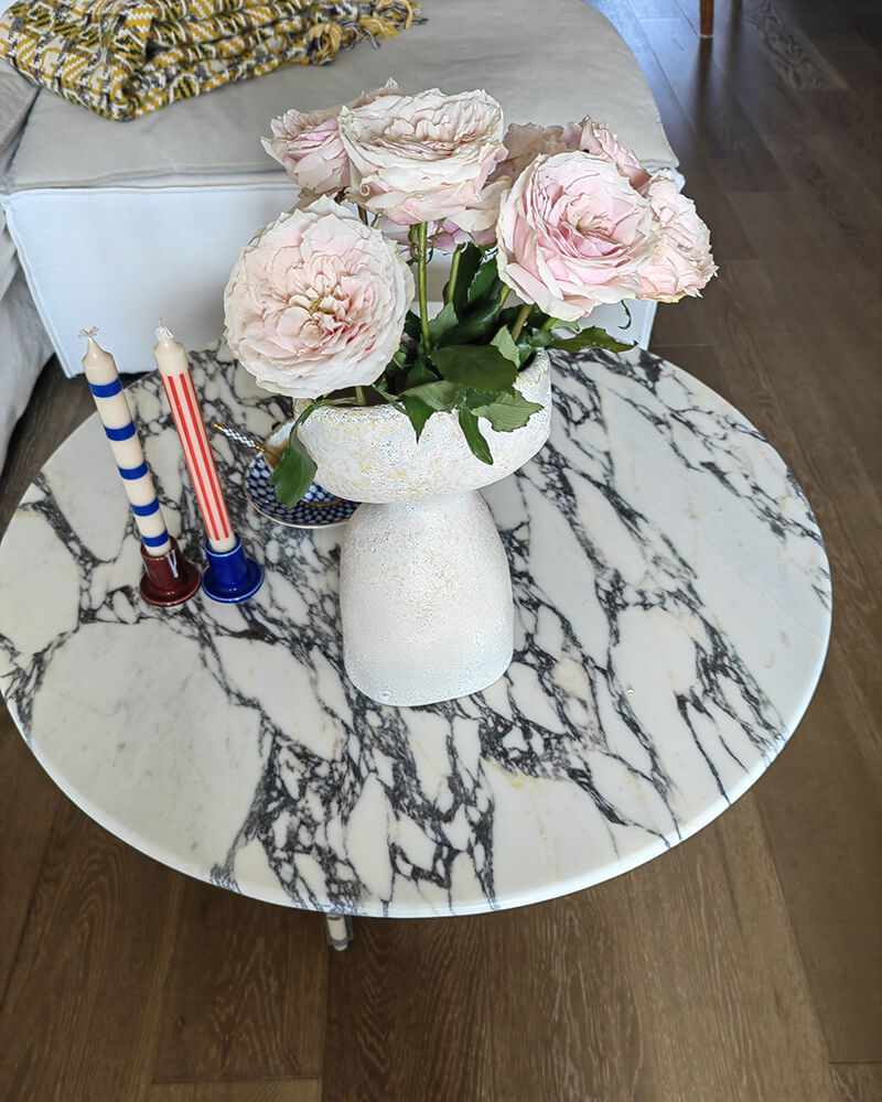 Natural Marble Round Coffee Table 7