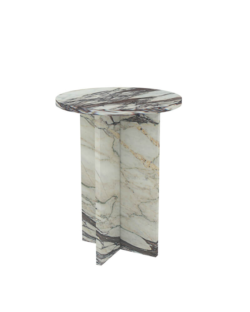 Natural Marble Round Coffee Table Set 10