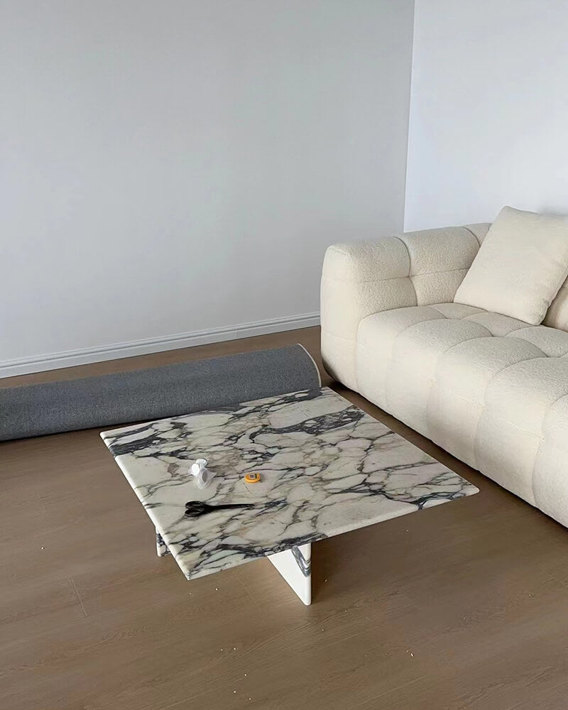 Natural Marble Square Coffee Table 6