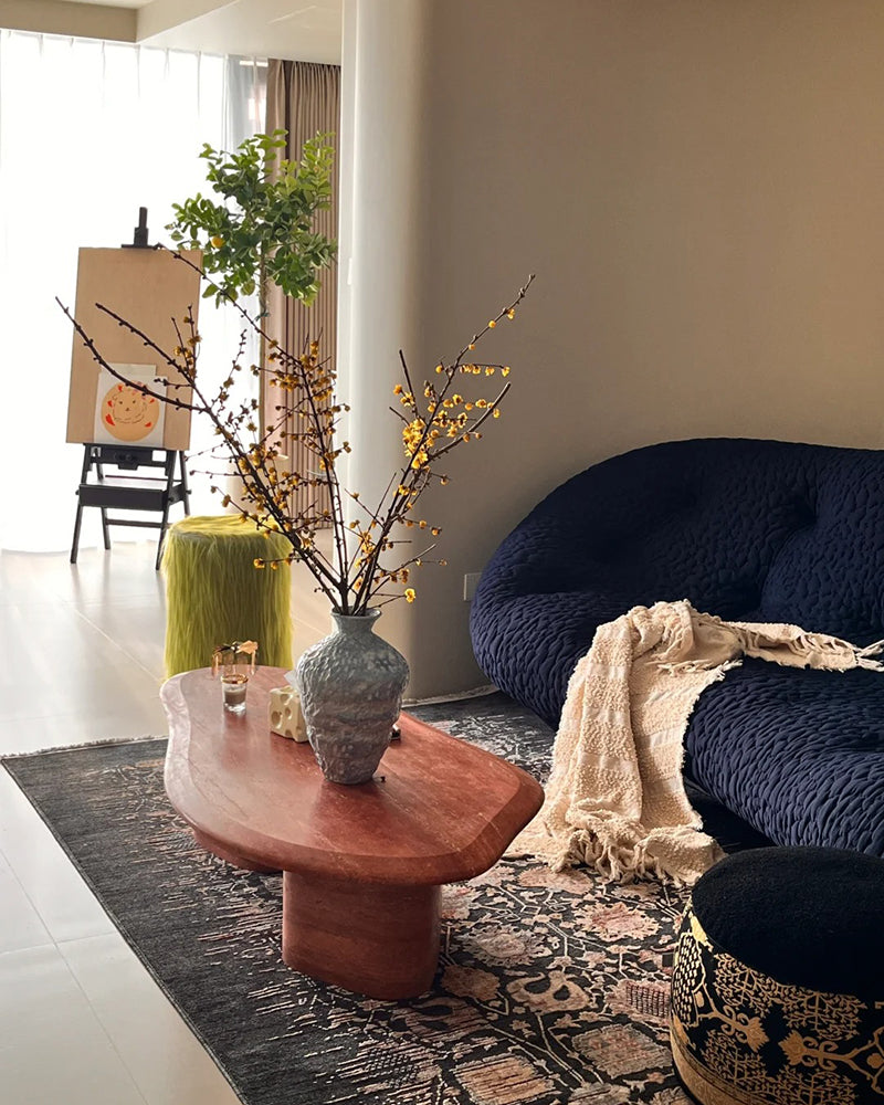 Red Travertine Coffee Table 2