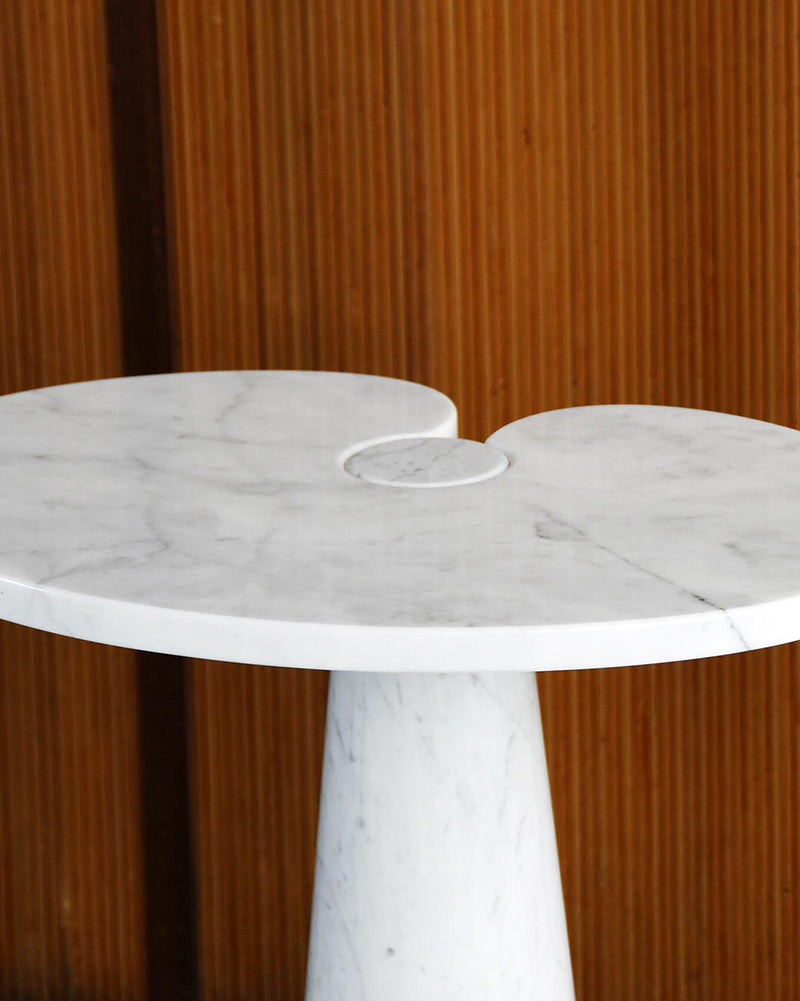 Natural Marble Carrara Eros Side Table 5