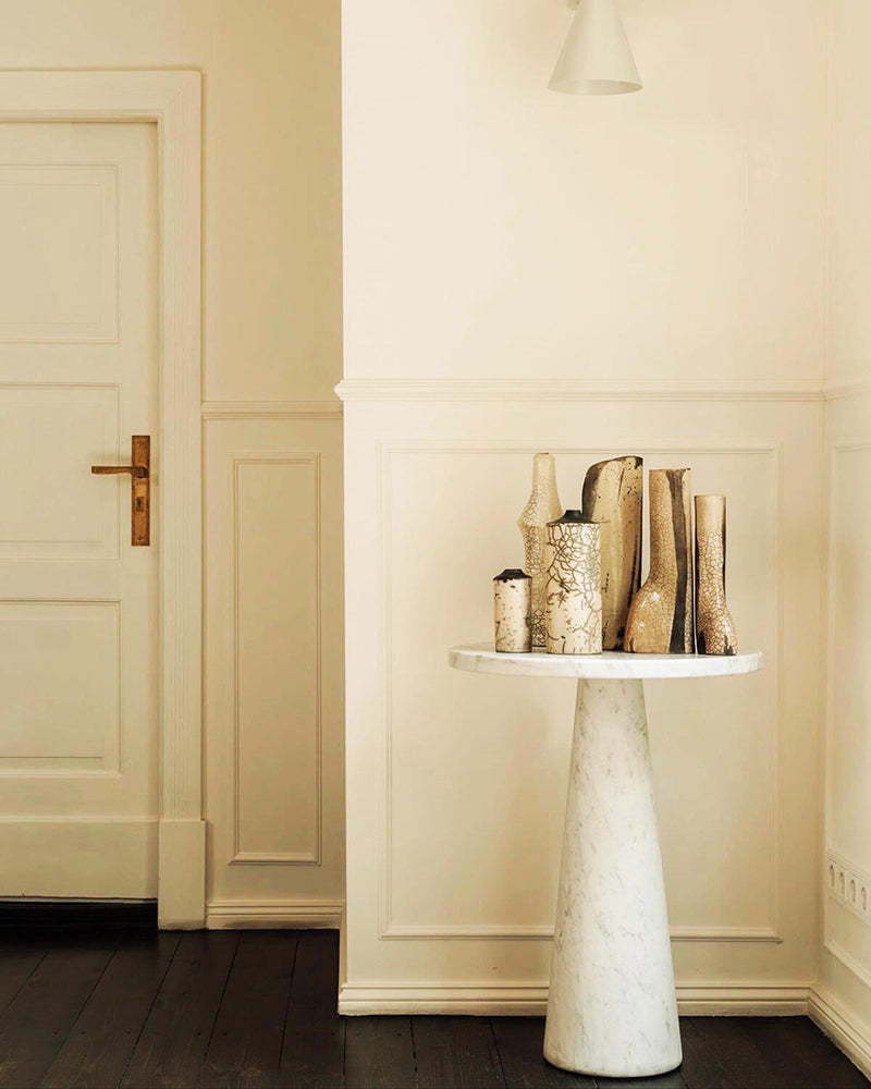 Natural Marble Carrara Eros Side Table 8
