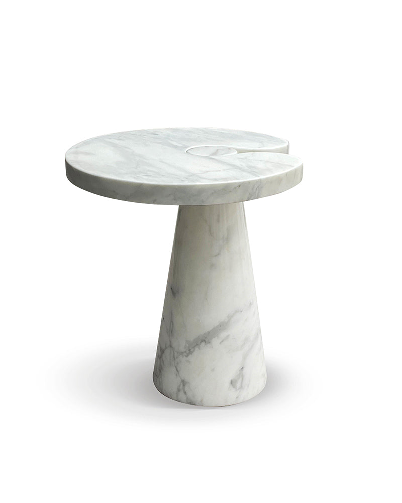 Natural Marble Carrara Eros Side Table 11