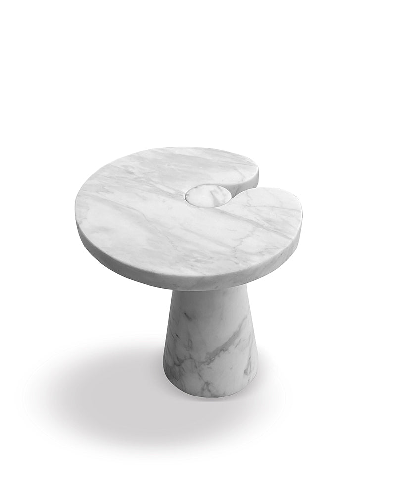 Natural Marble Carrara Eros Side Table 12