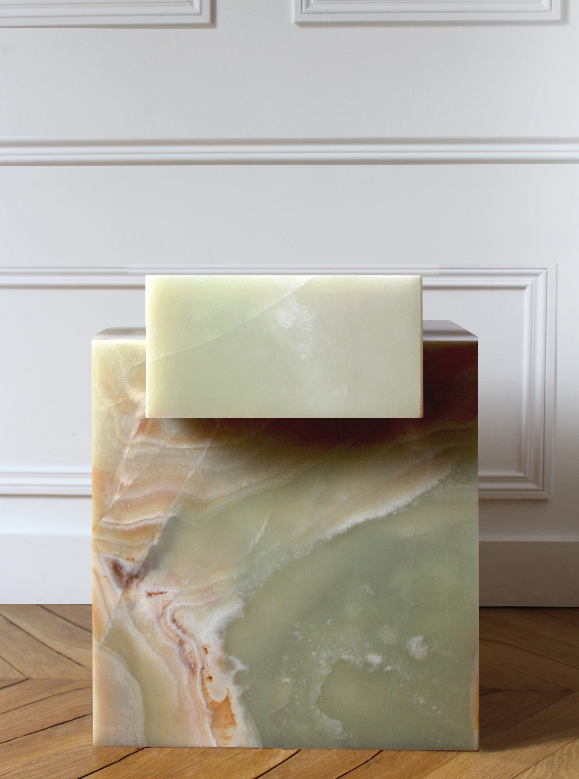 Natural Marble Green Onyx Creative Side Table 4