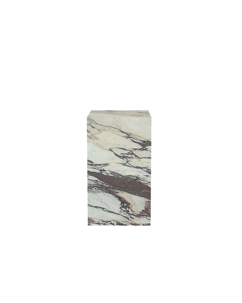 Natural Marble Plinth Tall Side Table 5