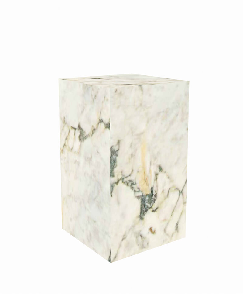 Natural Marble Plinth Tall Side Table 6