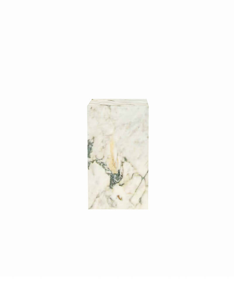 Natural Marble Plinth Tall Side Table 8