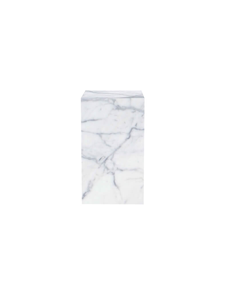Natural Marble Plinth Tall Side Table 11