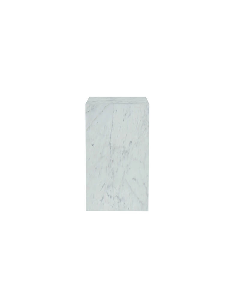 Natural Marble Plinth Tall Side Table 17