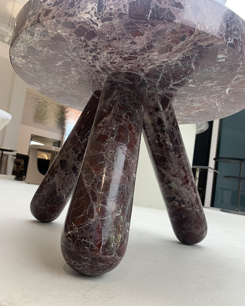 Natural Rosso Levantine Claw Side Table 5