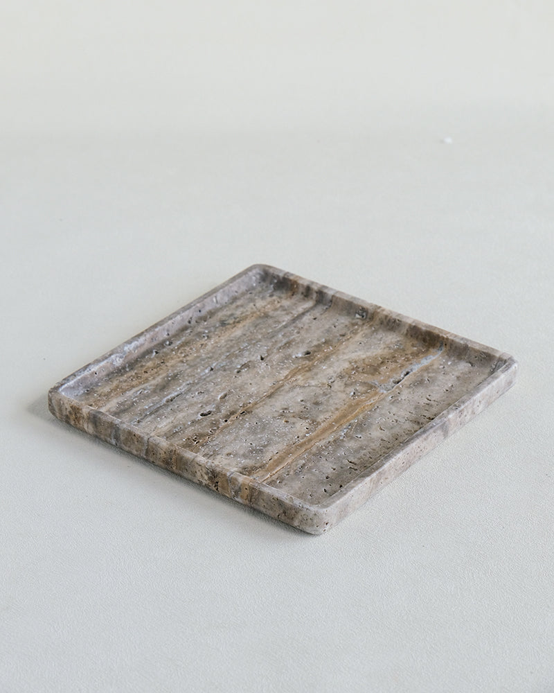 Silver Travertine Marble Tray 5