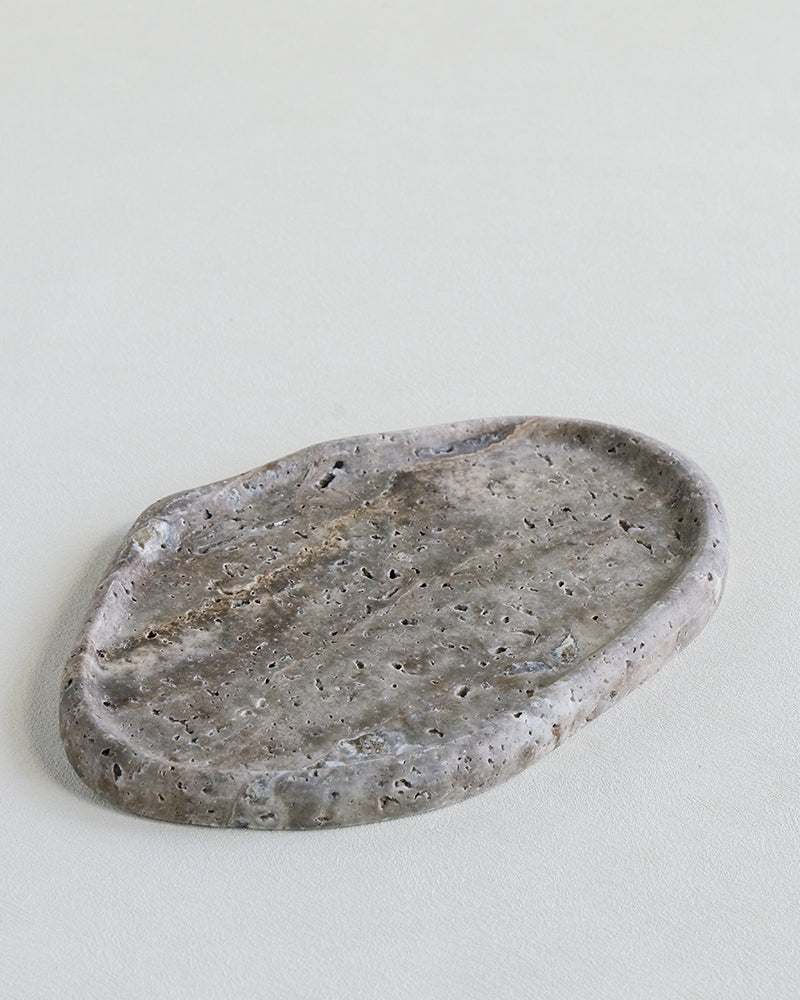 Silver Travertine Marble Tray 11
