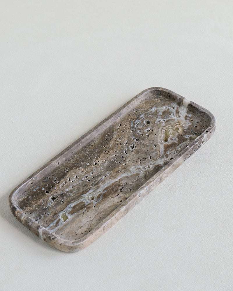 Silver Travertine Marble Tray 13