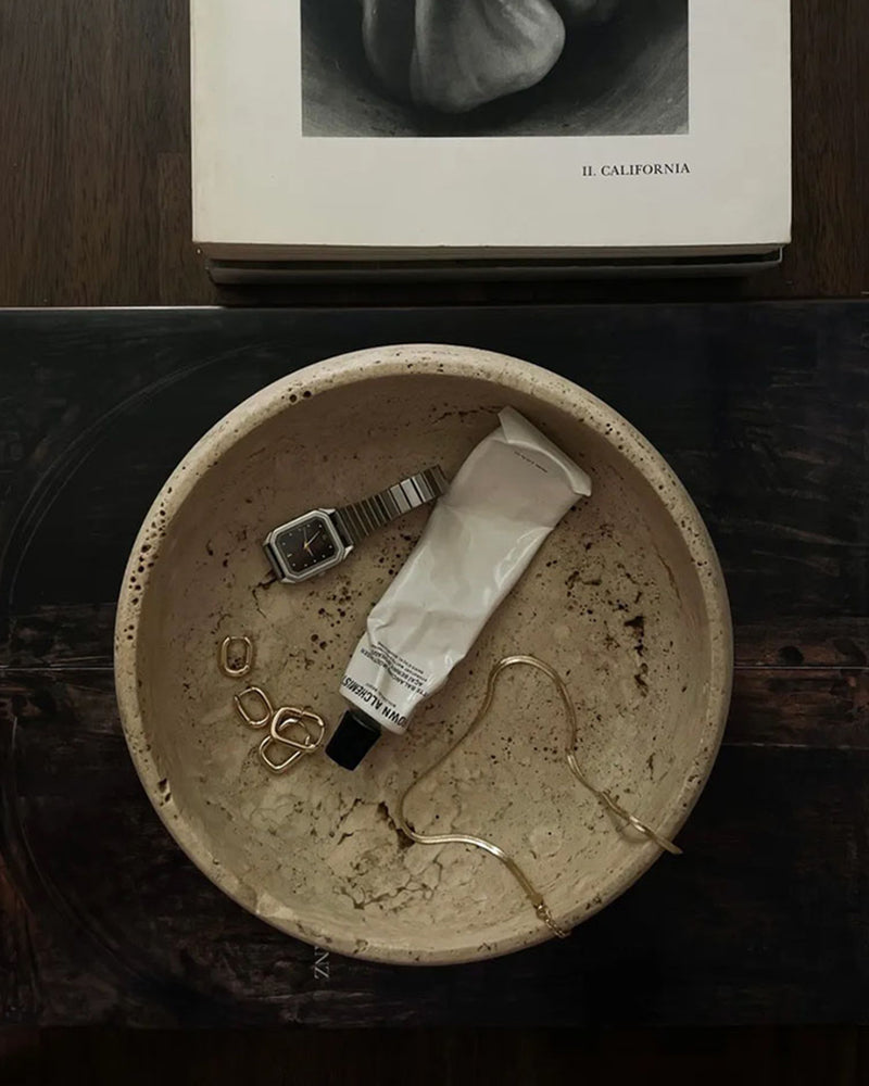 Travertine Marble Storage Tray 2