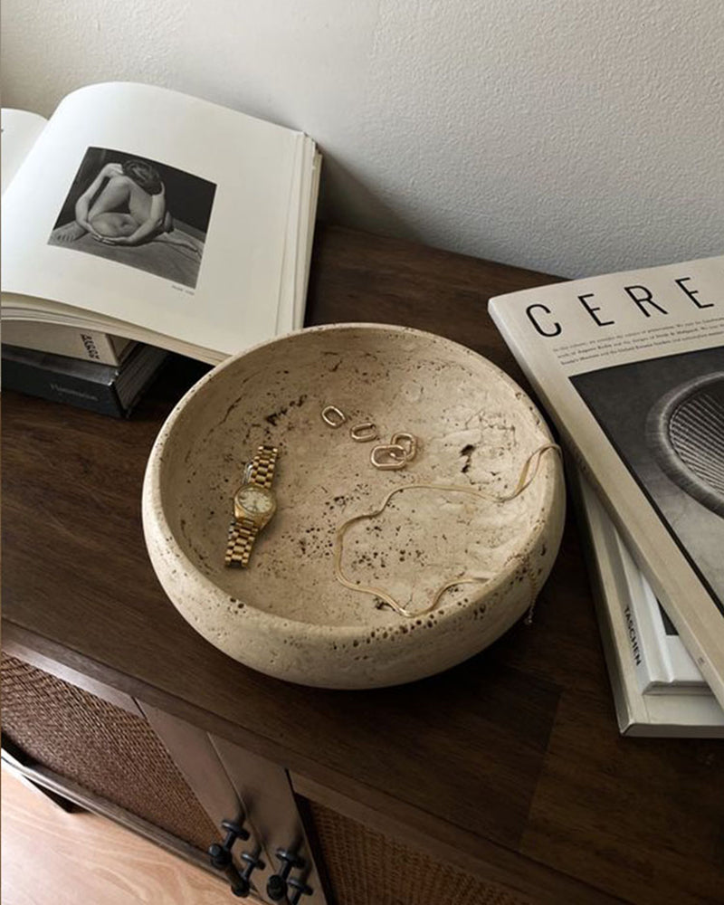 Travertine Marble Storage Tray 3