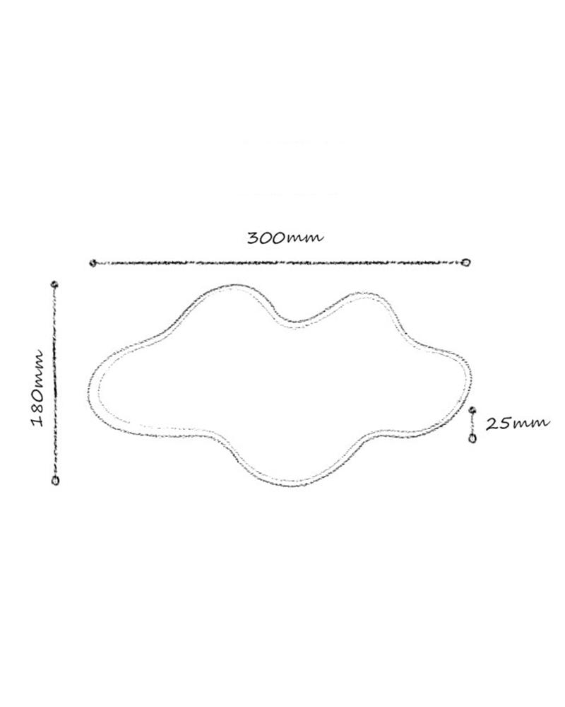 White Travertine Wave Storage Tray 8