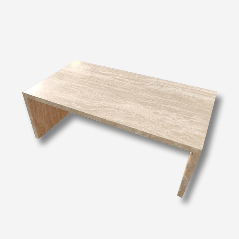 Waterfall Coffee Table Vein Cut Travertine 4