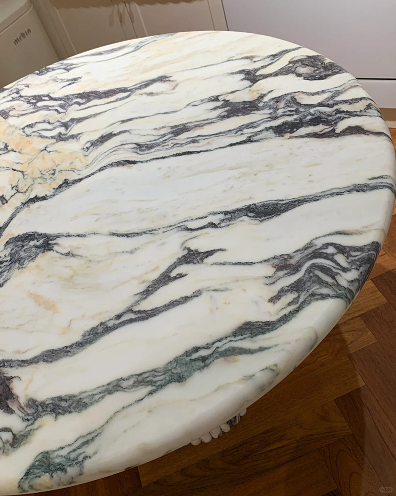 Natural Calacatta Viola Petal Base Dining Table 5