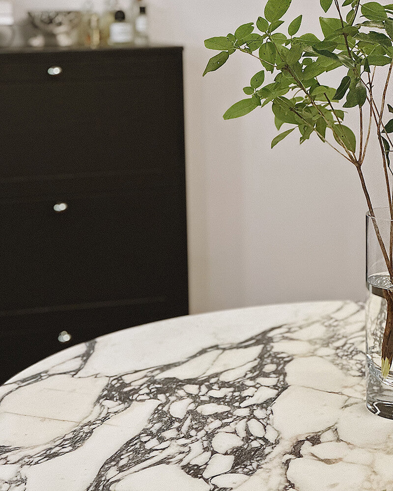 Natural Marble Calacatta Round Dining Table 3