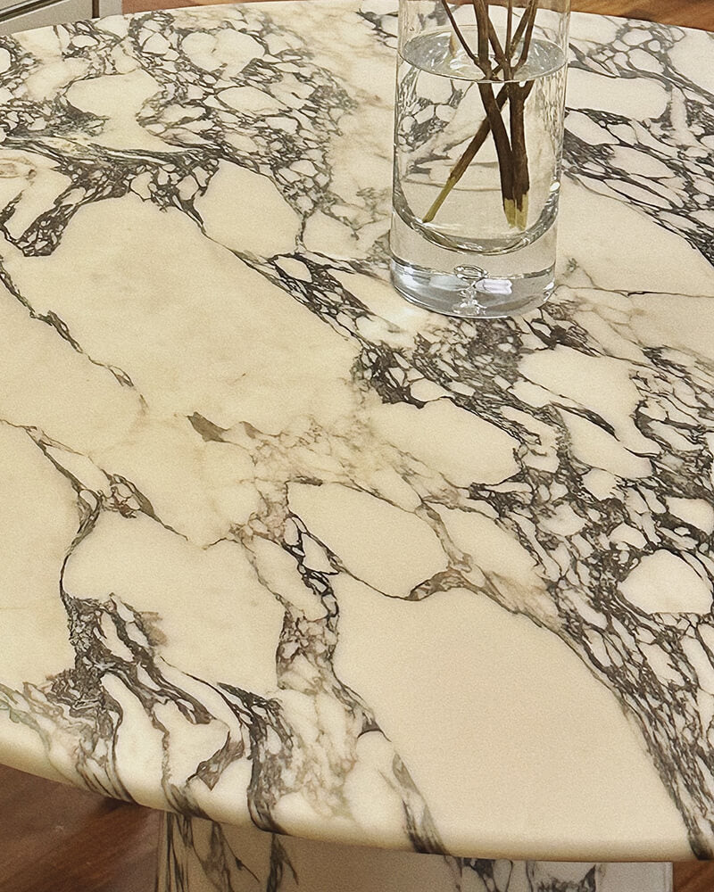 Natural Marble Calacatta Round Dining Table 4