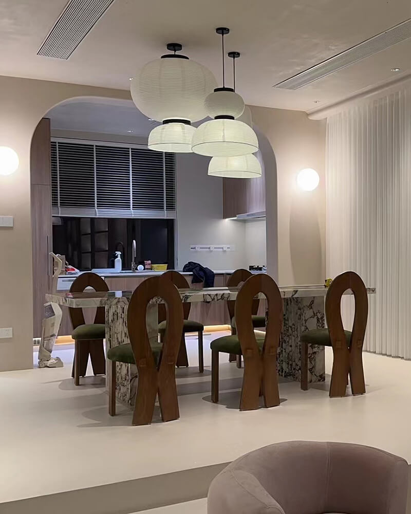 Natural Marble Calacatta Viola Rectangle Dining Table 4
