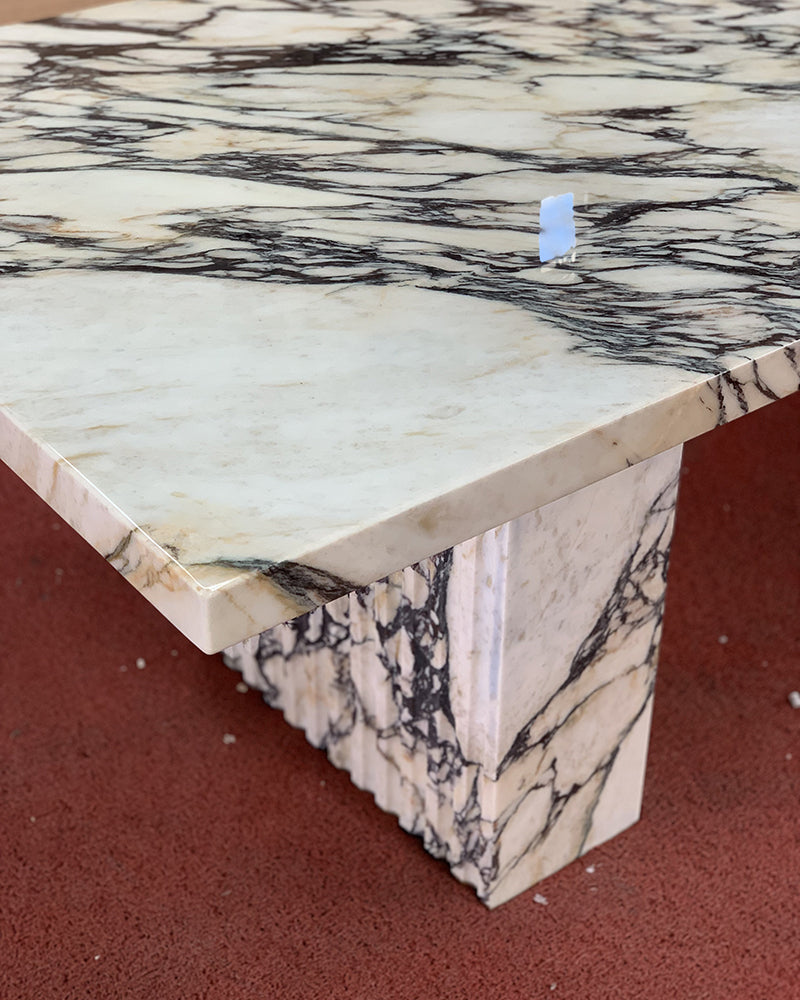Natural Marble Calacatta Viola Rectangle Dining Table 6