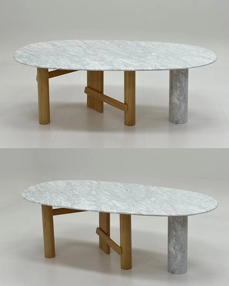 Natural Marble Sengu Dining Table 4