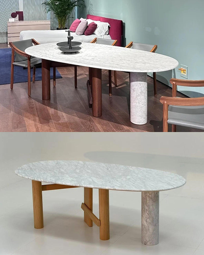Natural Marble Sengu Dining Table 5