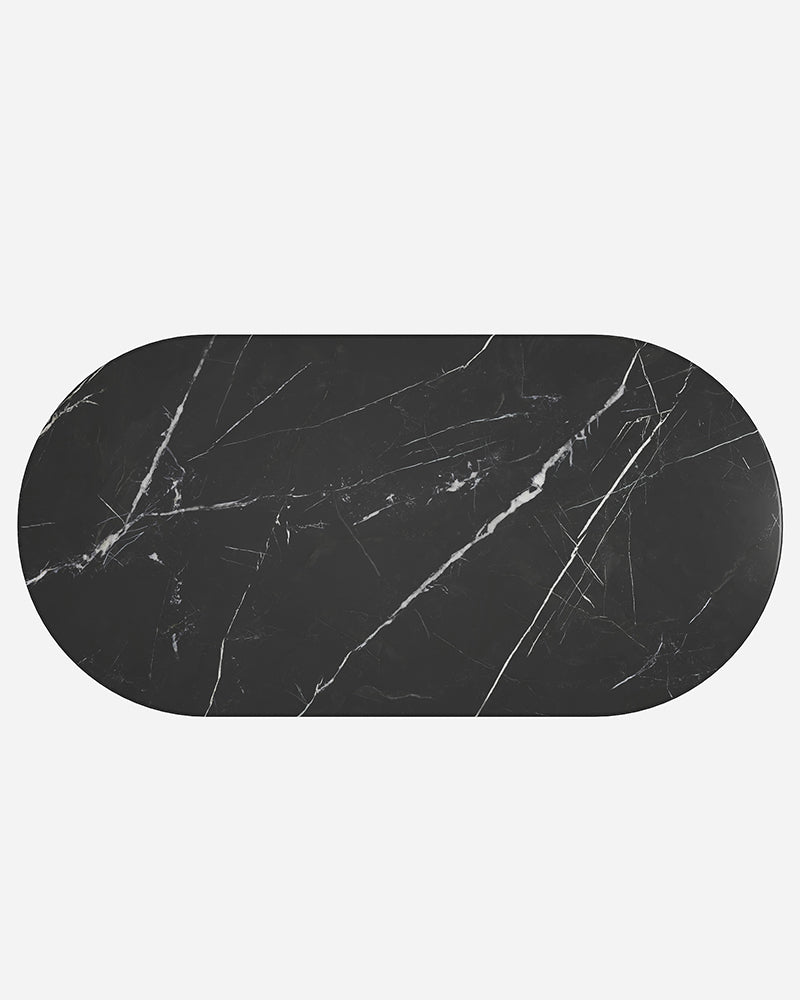 Nero Margiua Marble Dining Table With Petal Base 3
