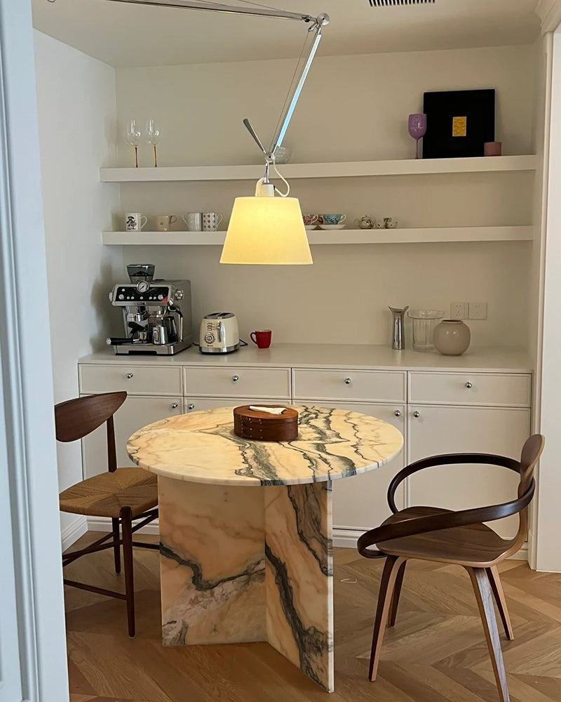 Rosso Portugal Marble Zephyr Dining Table 2